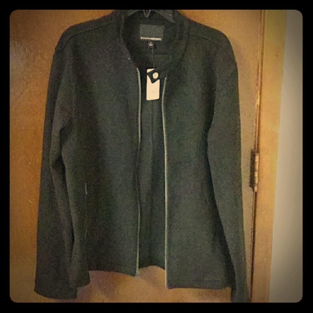 New Banana Republic Men's Vegan Suede Jacket